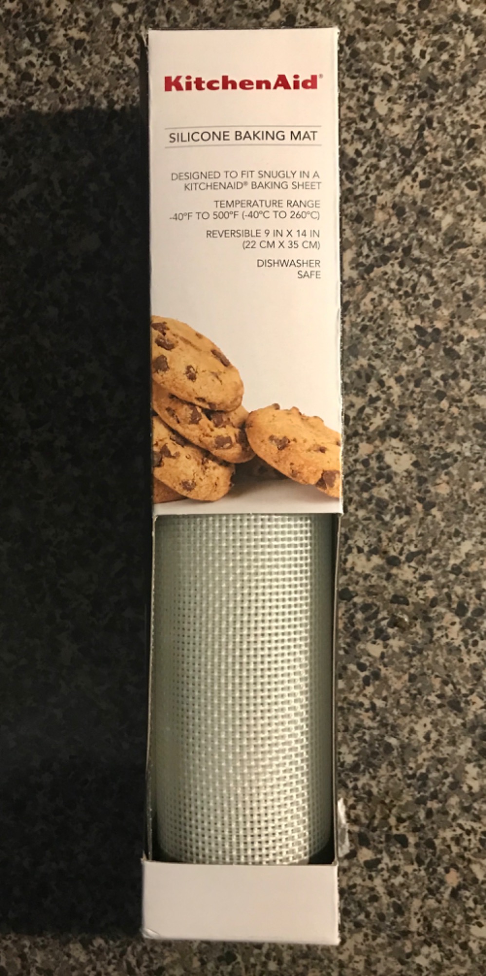 KitchenAid Silicone Large Baking Mat, 12x17-Inch, Gray customer photo 2