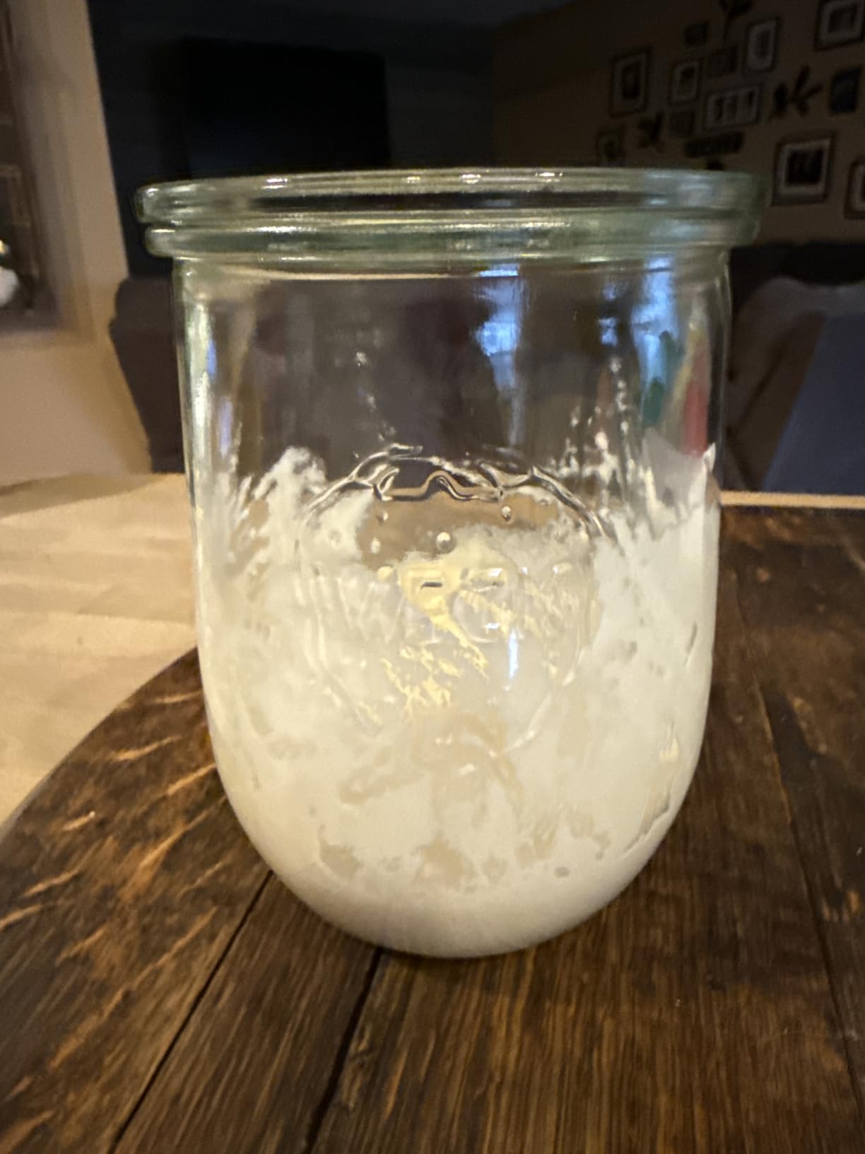 Tulip Jar - Sour Dough Starter Jars for Sourdough - 1 x WECK 745 Large Clear Jar with Wide Mouth - 1 Liter Includes Glass Lid, rubber seal and steel clips customer photo 2
