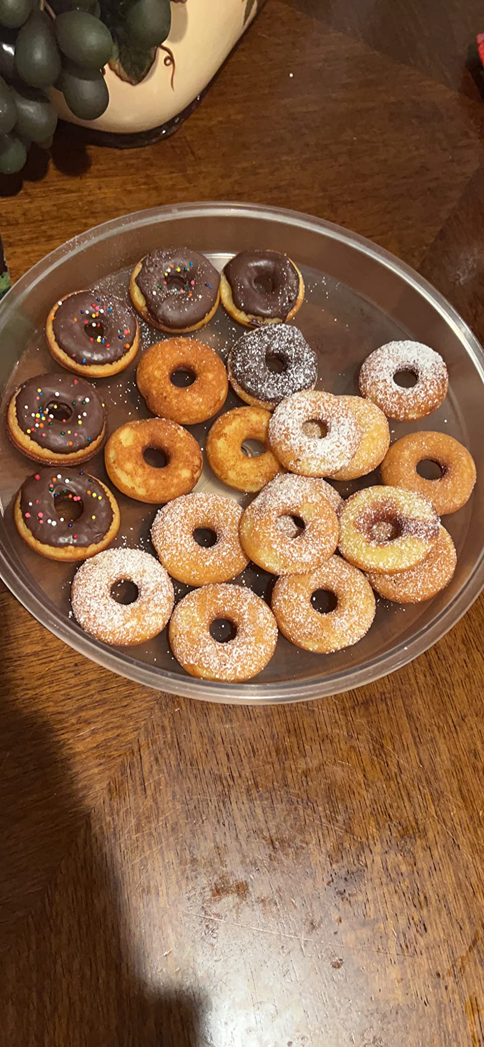 CucinaPro Mini Donut Maker, Electric Non-Stick, Bakes 7 Small Doughnuts | Decorate, Frost, Ice Your Own for Kid Friendly Baked Dessert Treat, Cooking Activity for Adults with Recipe Guide, Easy Bake customer photo 2