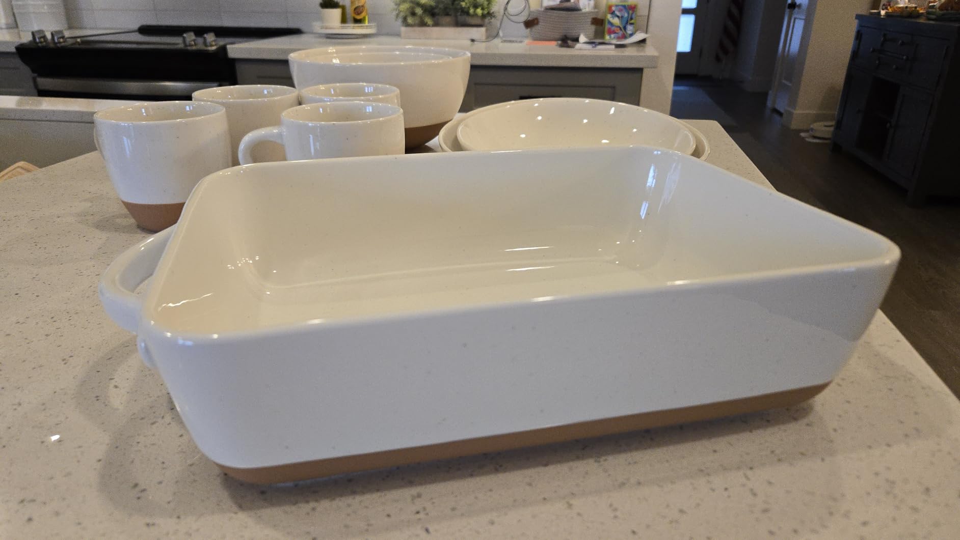 Mora 9x13in Deep Porcelain Baking Dish - Oven to Table, Freezer Safe customer photo 2