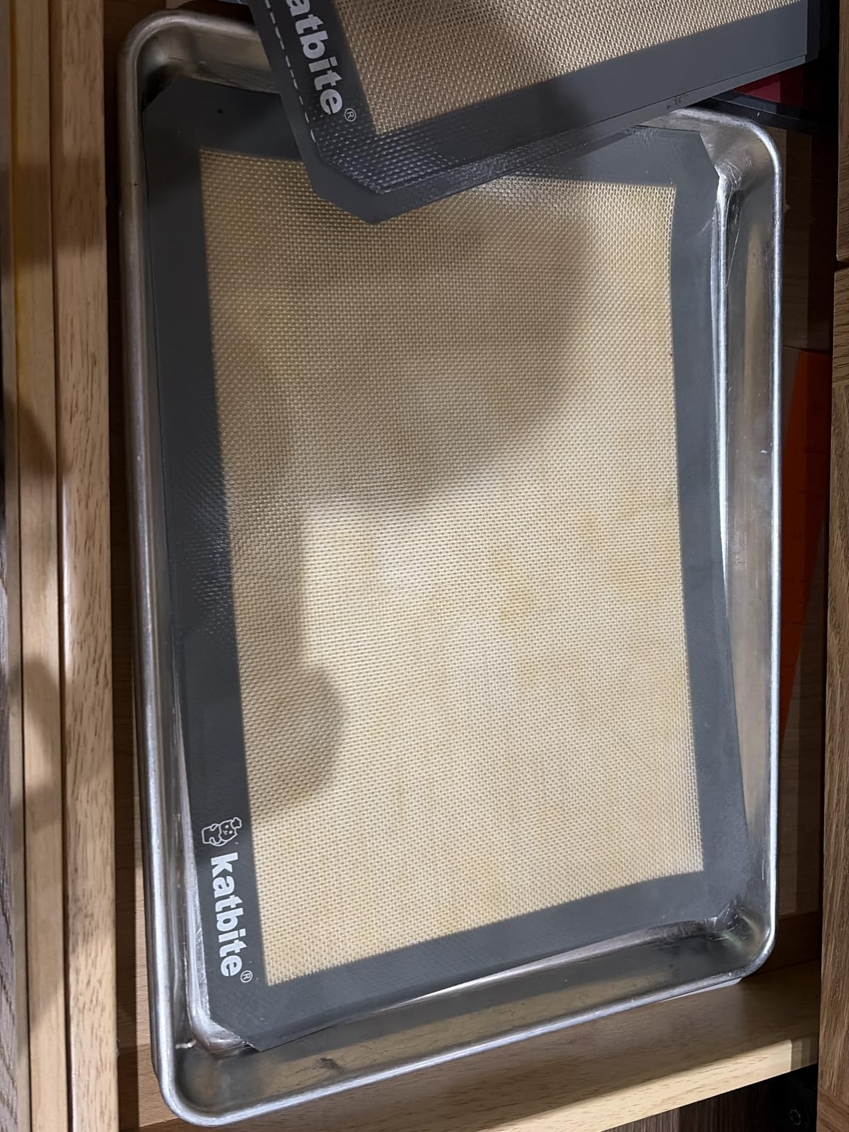 Silicone Baking Mat, Katbite Large Baking Mat Set of 3-2 Half Sheets Mats (11 5/8