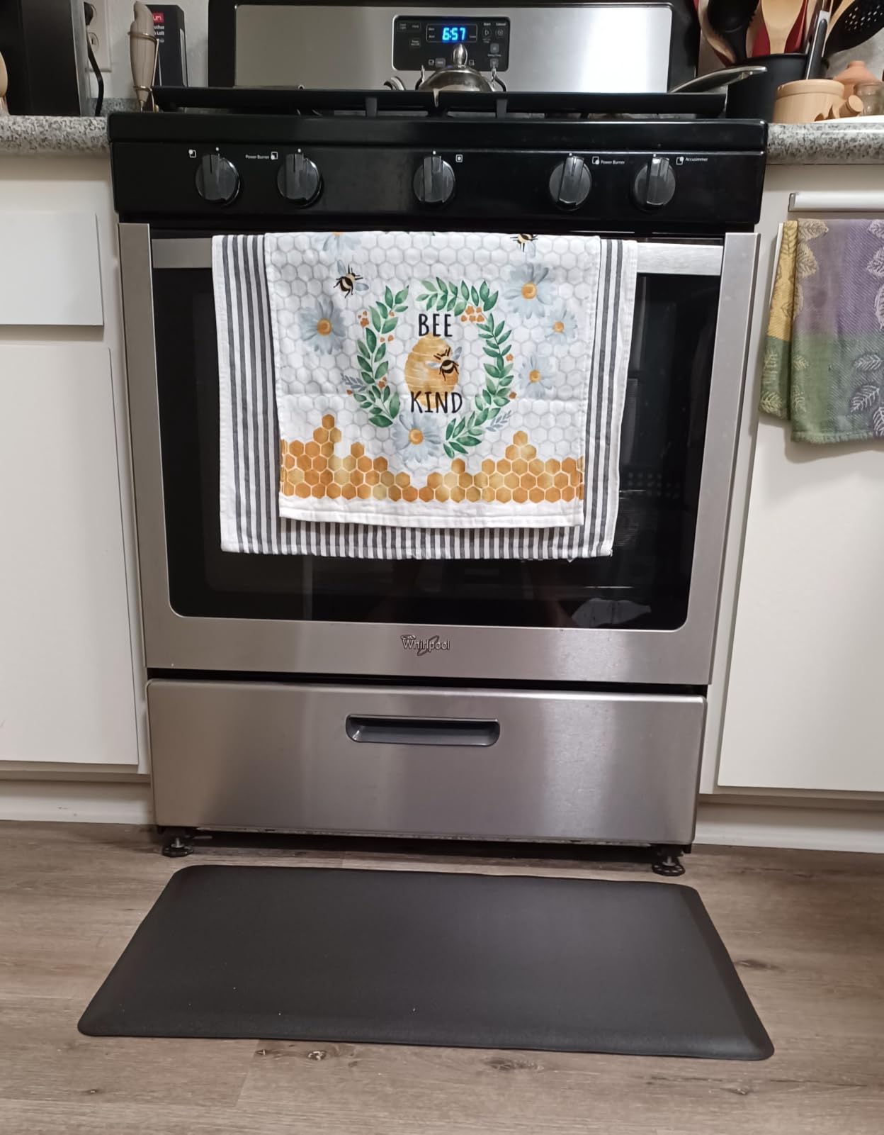 Kitchen Mat Cushioned Anti Fatigue Rug Standing and Comfort Floor Mats | Water-Resistant, Non-Slip, Easy to Clean Comfort Floor Mat for Kitchen, Sink & Office, Multiple Colors & Sizes, 17.3