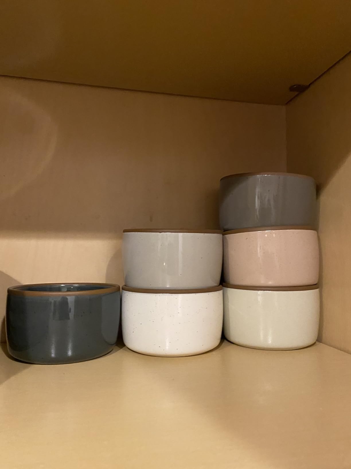 Mora Ceramic Ramekins - 8oz, Set of 6 - Small Oven Safe Baking Dishes/Cups - For Personal Pudding, Creme Brulee, Souffle, Serving Dip, Custard, Ice Cream - Single Mini Bowls - Assorted Neutrals customer photo 1