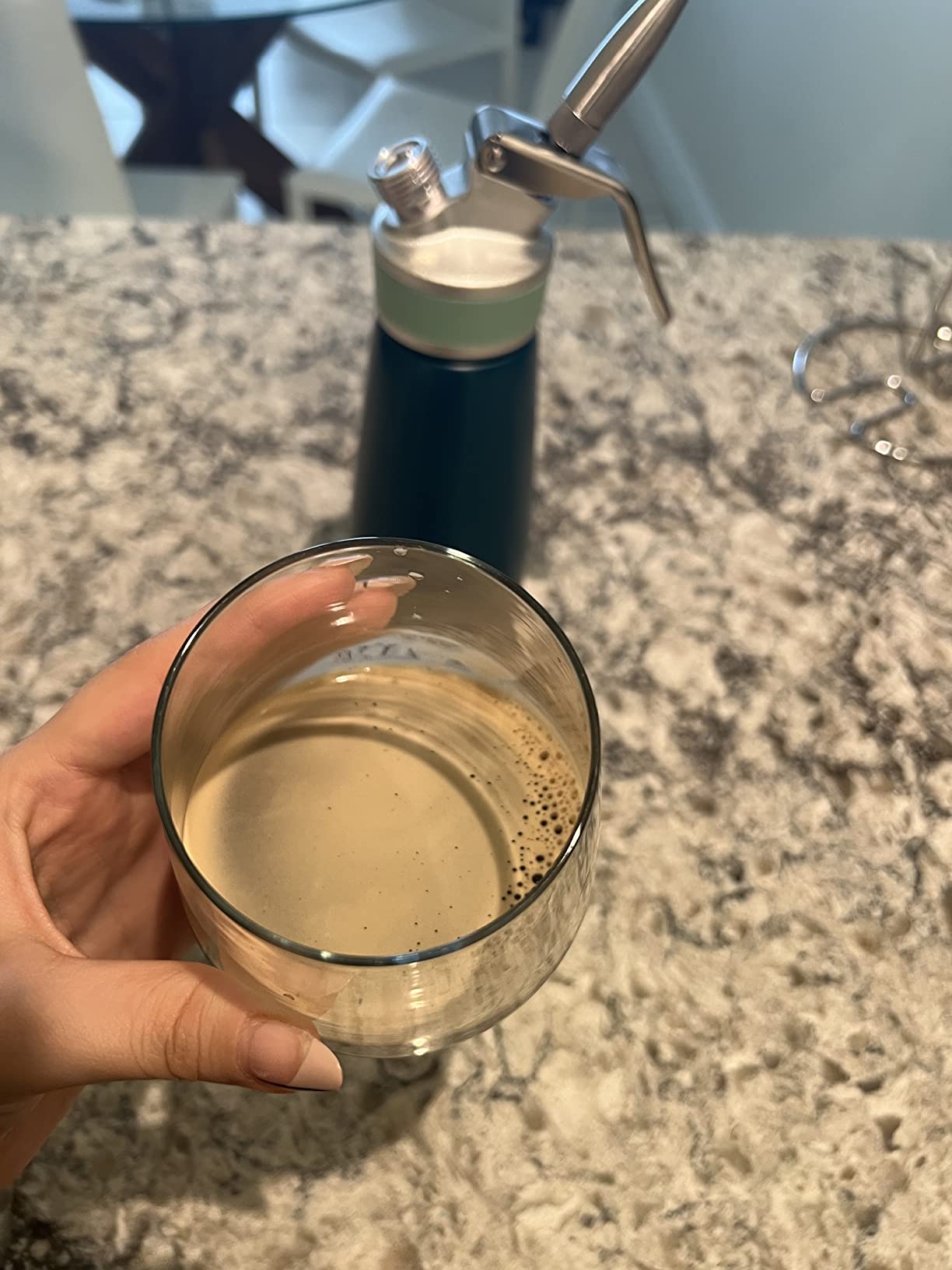 Nitro Cold Brew Maker, Nitro Diffuser Nozzle & Cold Brew Maker, 1-Pint/0.5L | Aluminum Nitro Cold Brew Coffee Maker for Homemade Nitro Cold Brew, Use with N2 Cartridges (Not Included) customer photo 1