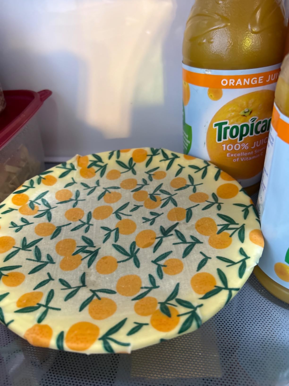 Reusable Beeswax Wrap - 9 Pack Eco-Friendly Beeswax Wraps For Food, Organic, Sustainable, Biodegradable, Zero Waste, Plastic-Free Food Storage, 1L Strawberry, 3M Orange, 5S Lemon Patterns customer photo 1