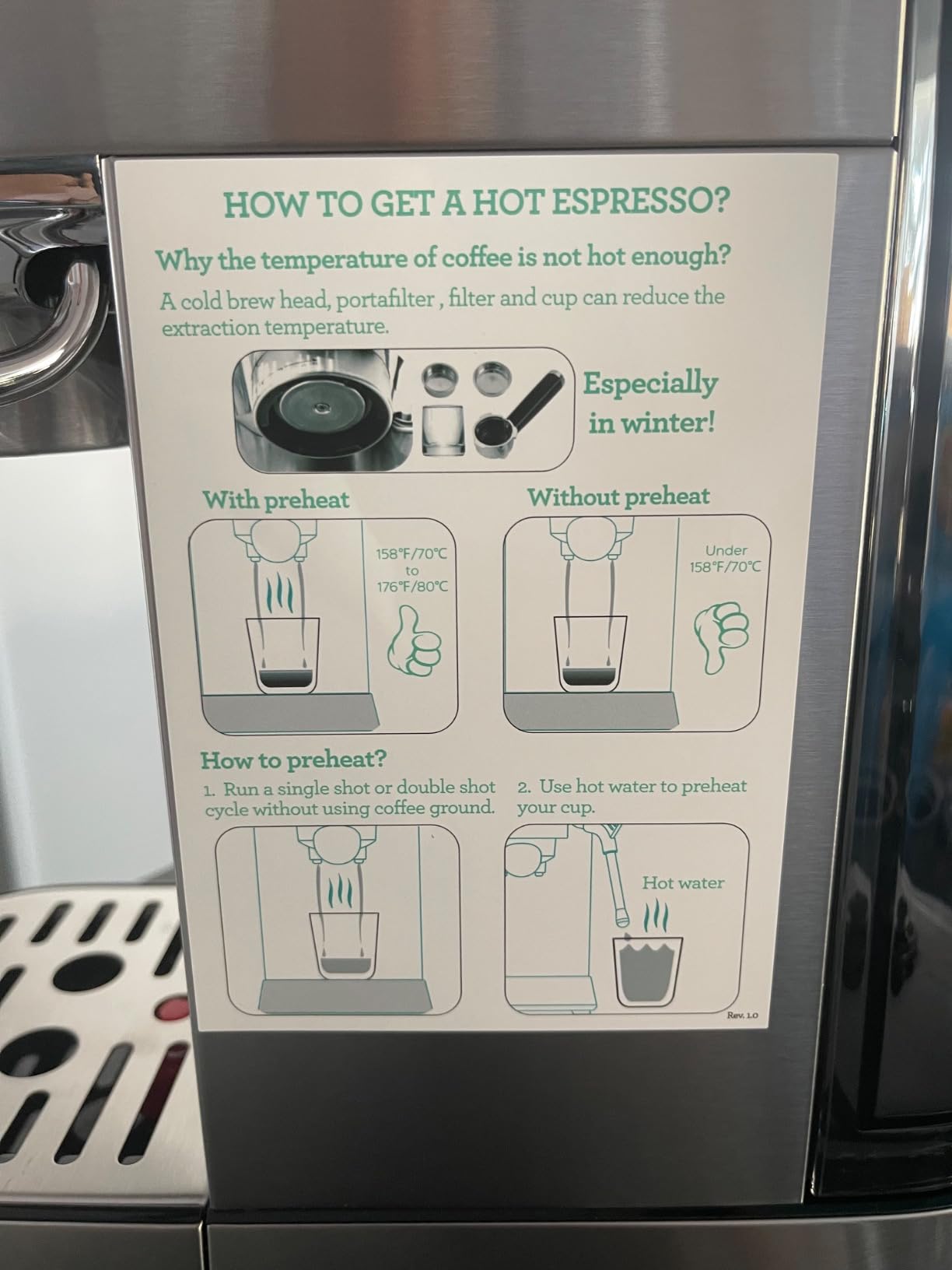 CASABREWS CM5418 Compact Espresso Machine with Milk Frothing Steam Wand, Stainless Steel, 20-Bar Pump customer photo 2