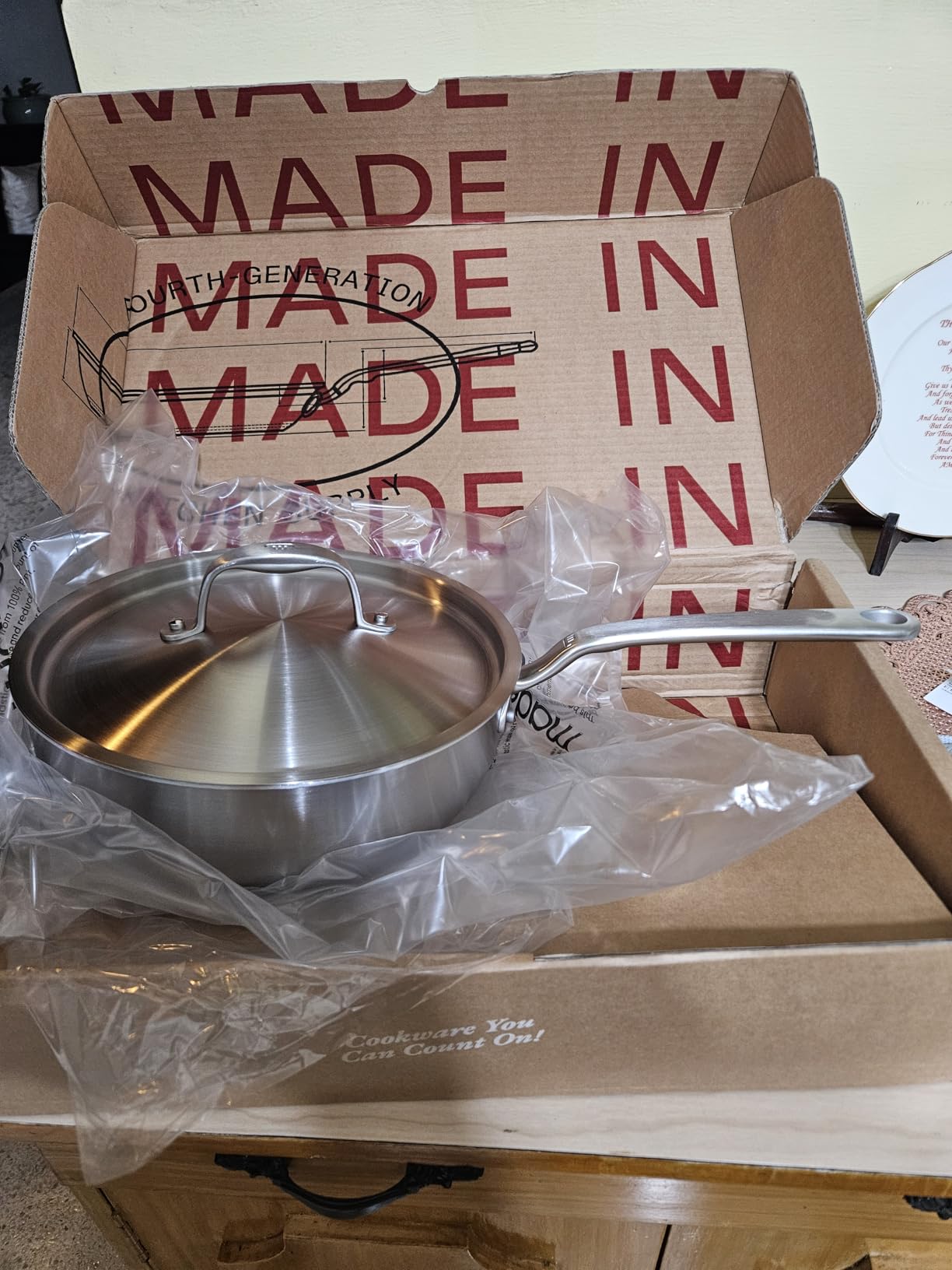 Made In Cookware - 2 Quart Stainless Steel Saucier Pan - 5 Ply Stainless Clad - Professional Cookware - Crafted in Italy customer photo 1