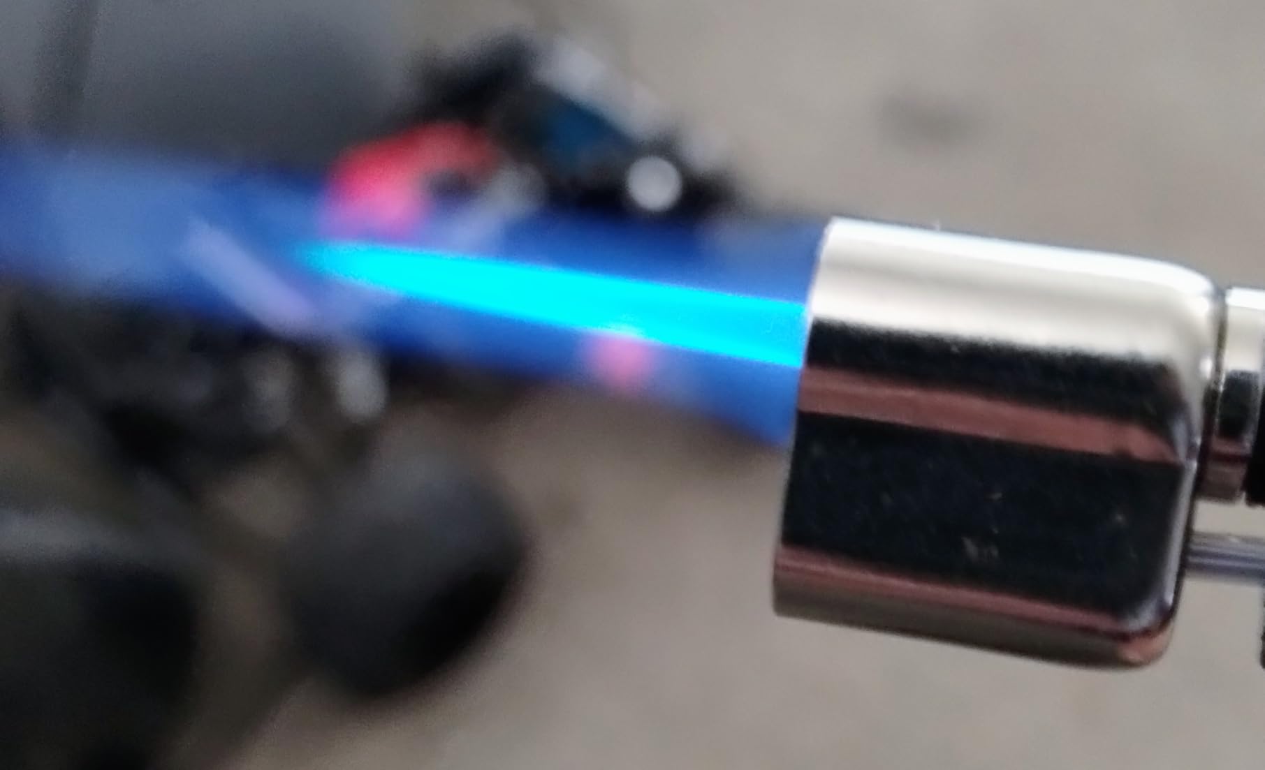 RAVS Butane Torch Lighter, DUAL Flame Mode Kitchen Torch, Refillable Cooking Torch Gun, Creme Brulee Torch Lighter, Blow Torch for Cooking, Welding, Mini Torch Soldering customer photo 2