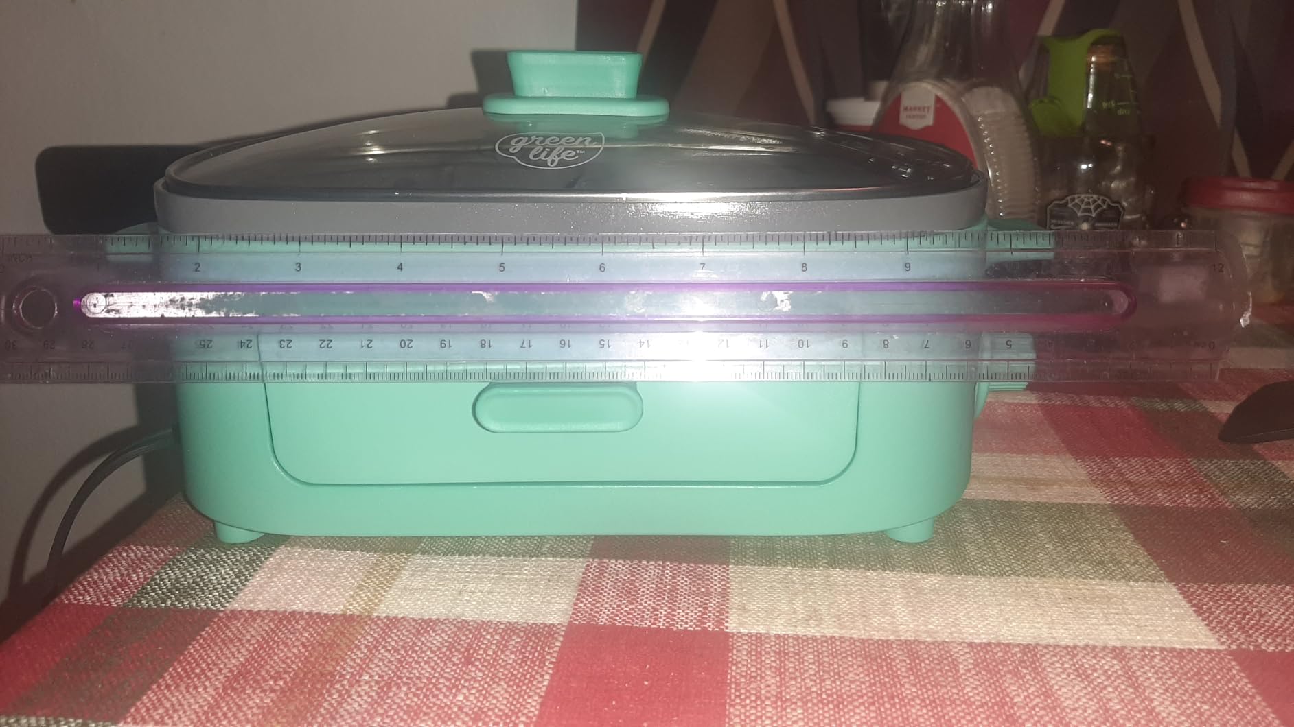 GreenLife 3-in-1 Breakfast Maker Station, Healthy Ceramic Nonstick Dual Griddles for Eggs Meat Sausage Bacon Pancakes and Breakfast Sandwiches, 2 Slice Toast Drawer, Easy-to-use Timer, Turquoise customer photo 1