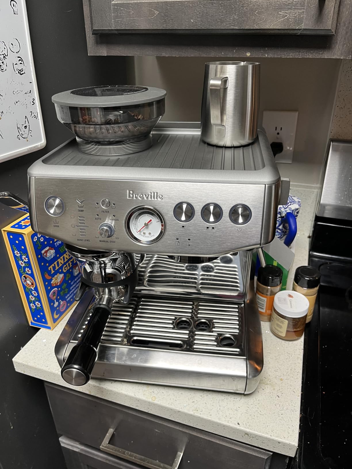 Breville BES876BSS Barista Express Impress, Brushed Stainless Steel, Semi-Automatic Espresso with Built-in Grinder customer photo 2