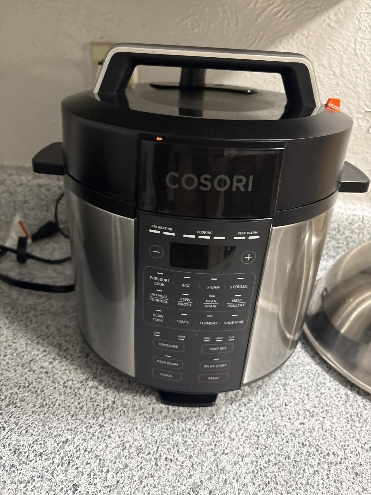 Pressure Cooker 6QT, 9-in-1, Ceramic Coating Pot, 12 Safety Features | Rice Cooker, Slow Cook, Sous Vide, Saute, Stainless Steel, 1100W, Silver customer photo 2