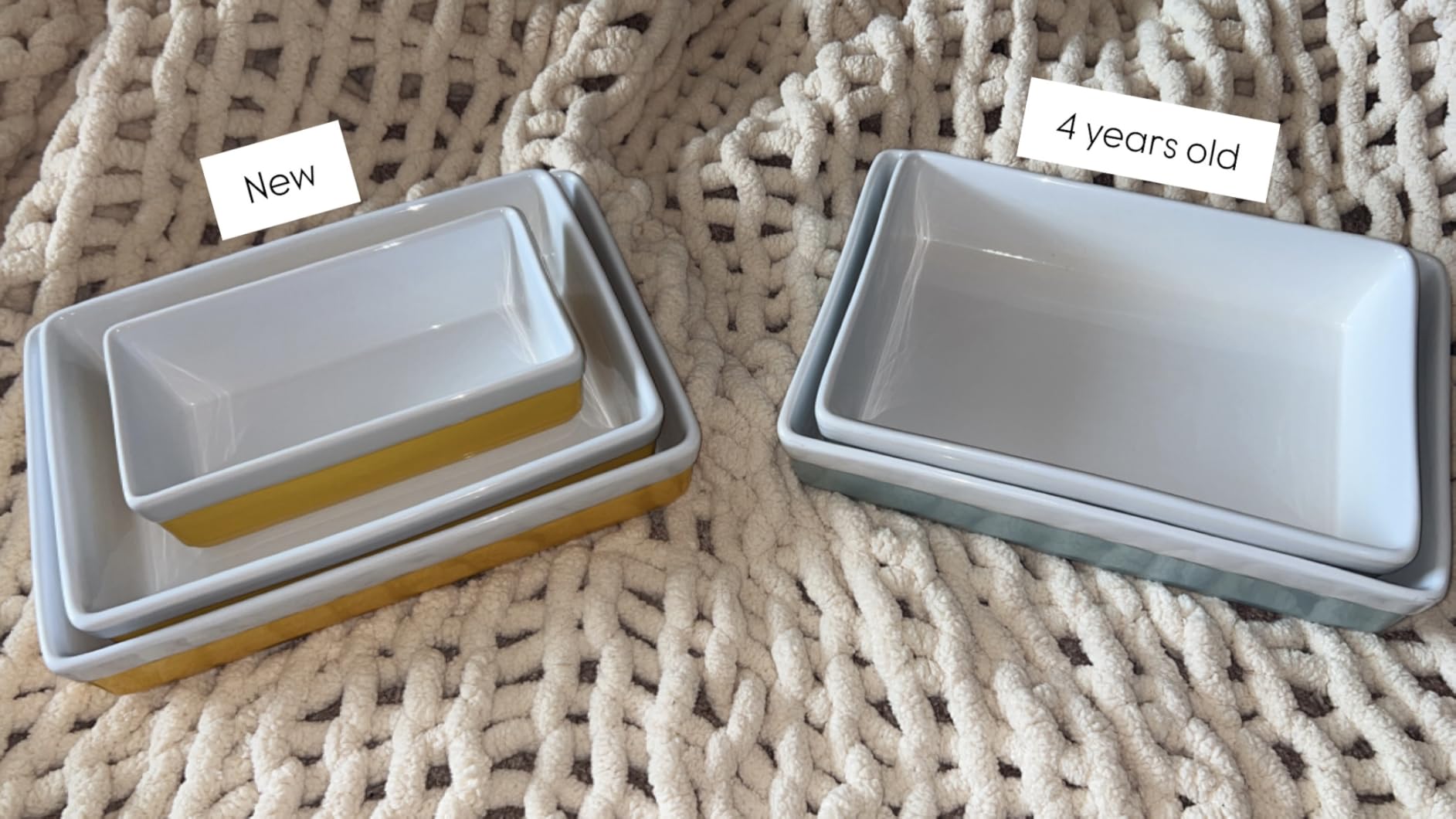 MARTHA STEWART 3-Piece Oven to Table Stoneware Bakeware Set - Baking Dish & Casserole Set - Grey - Durable Oven-Safe Bakeware for Baking and Serving customer photo 1