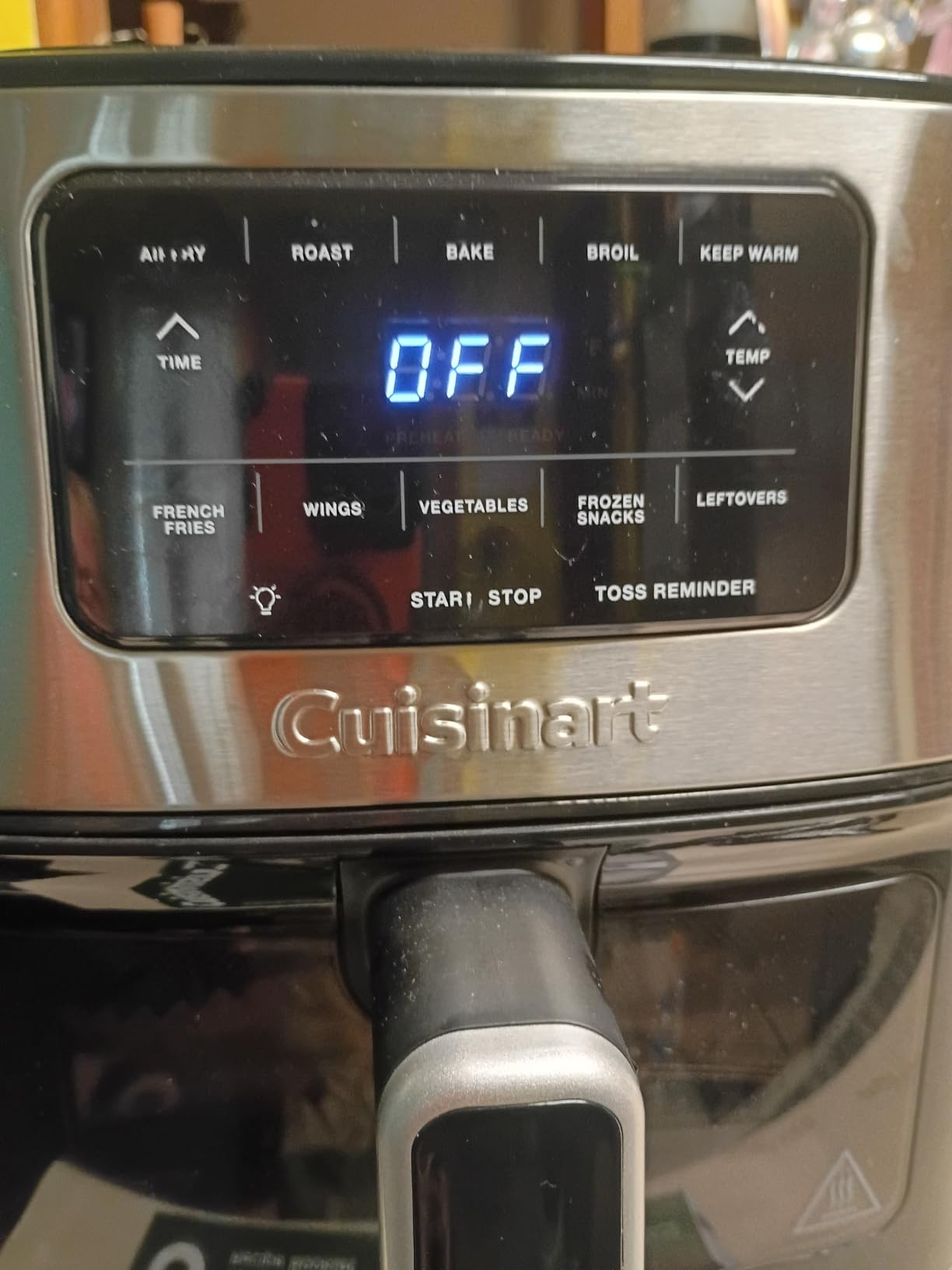 Cuisinart Air Fryer, 6-Quart Basket Large Fryer with 5 Cooking Functions to Roast, Bake, Broil, Air Fry and Keep Warm, 5 Airfryer Presets, Dishwasher-Safe Parts, AIR-200NAS, Stainless Steel & Black customer photo 1