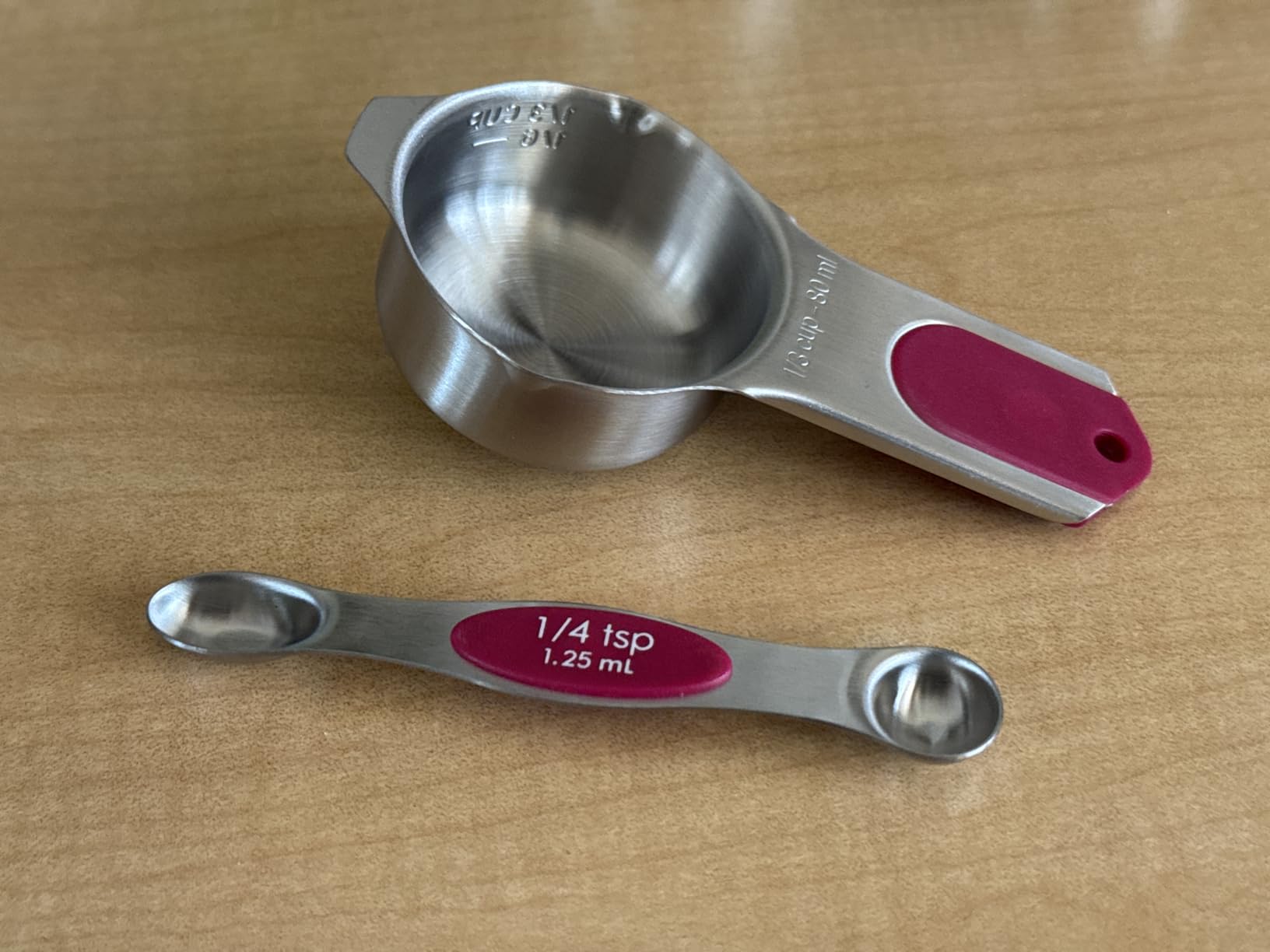 Spring Chef Magnetic Measuring Cups & Spoons Set of 16, Patented, Black | Stackable Stainless Steel Measuring Cups & Heavy Duty Metal Measuring Spoons with Levelers for Dry & Liquid Ingredients customer photo 1