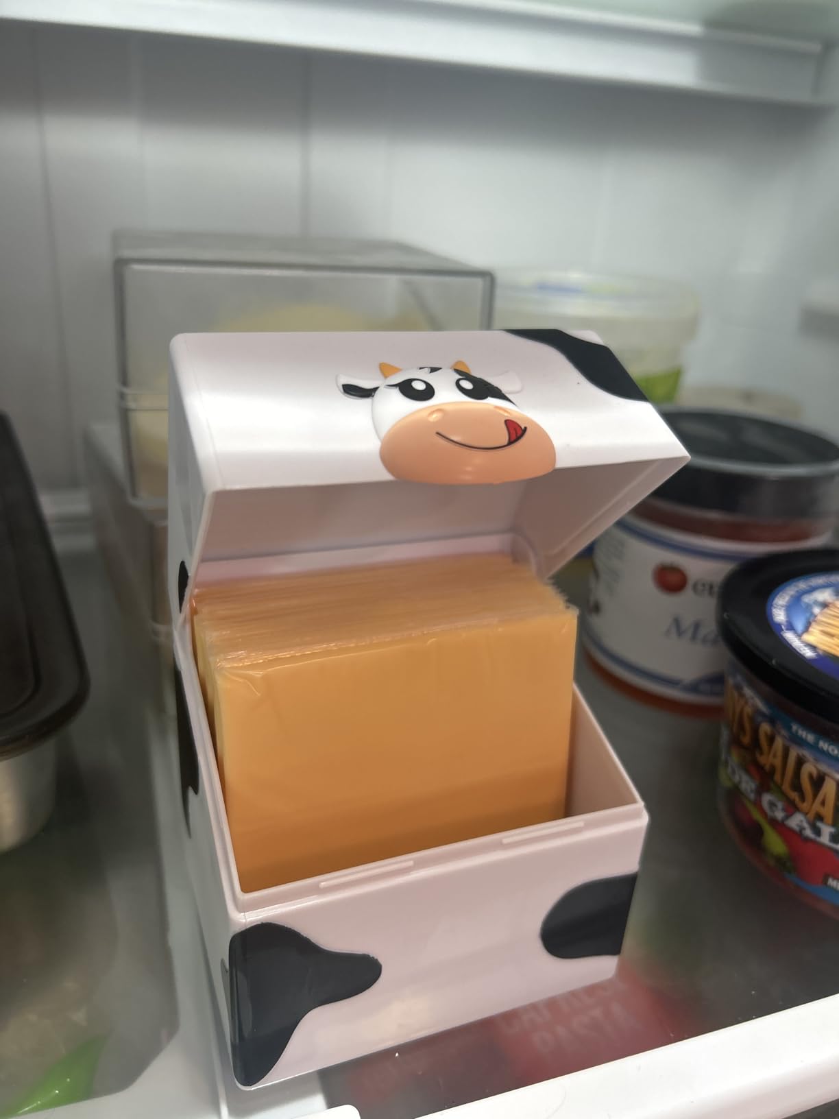 Cheesy Pod – Sliced Cheese Container for Fridge - Airtight, BPA-Free Plastic Storage for Deli Cheese Slices – Stackable, Dishwasher-Safe, and Odor-Free – Keeps Cheese Fresh Longer customer photo 2