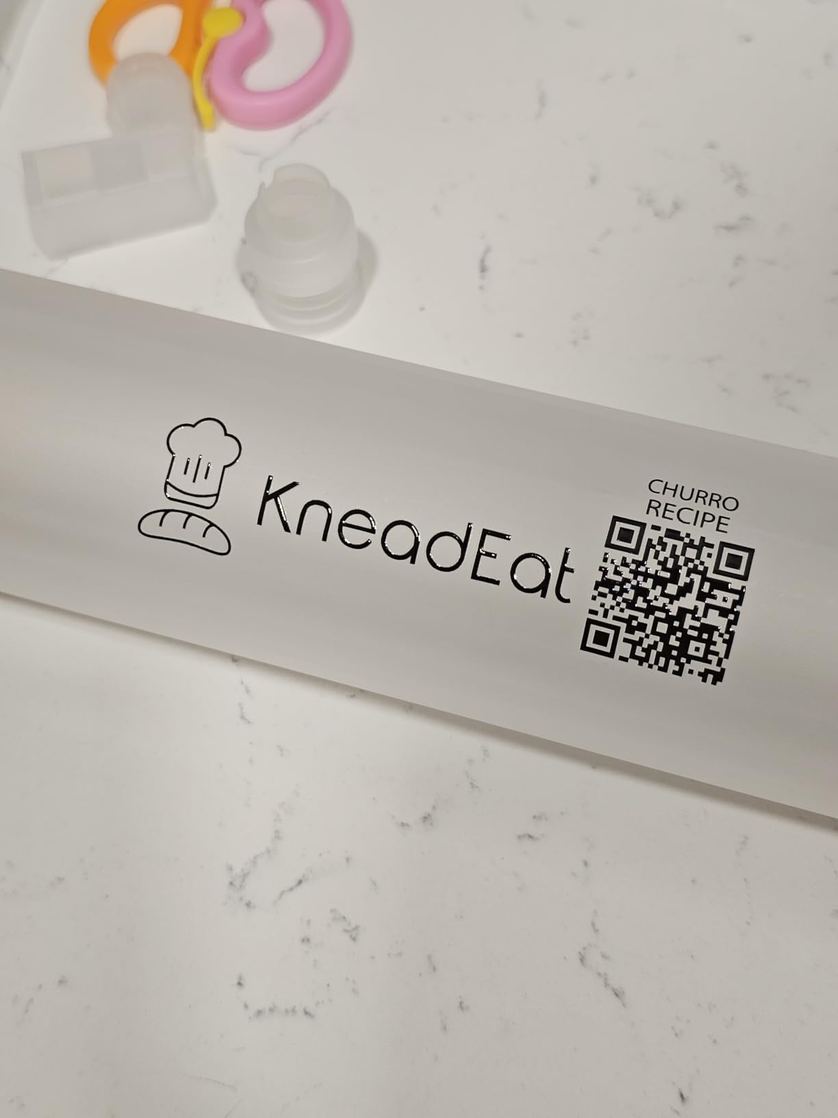 KneadEat Churro Maker Kit, Booster-Powered Handle, Filler Needle, 3 Nozzles | QR recipe guide, 304 stainless steel nozzle, homemade filled churros, sweet fillings, easy shaping, family cooking activity customer photo 2