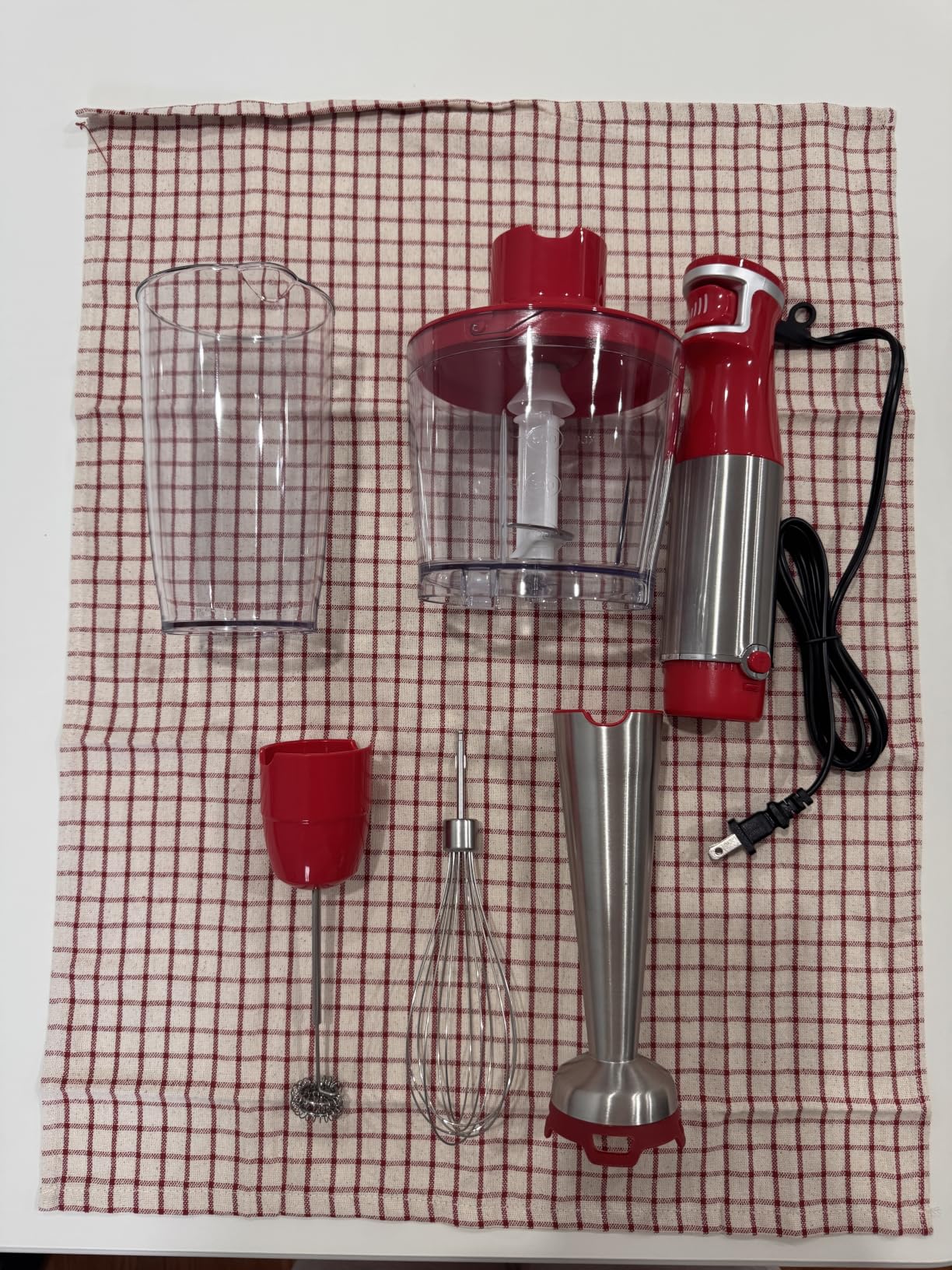 Turelar Immersion Blender Handheld Corded, 1100W 5 in 1 Hand Blender Set | Trigger Variable Speed, Emulsion Stick Mixer with Food Processor, Whisk, Frother, for Soup, Puree, Baby Food, Anti-scratch customer photo 1