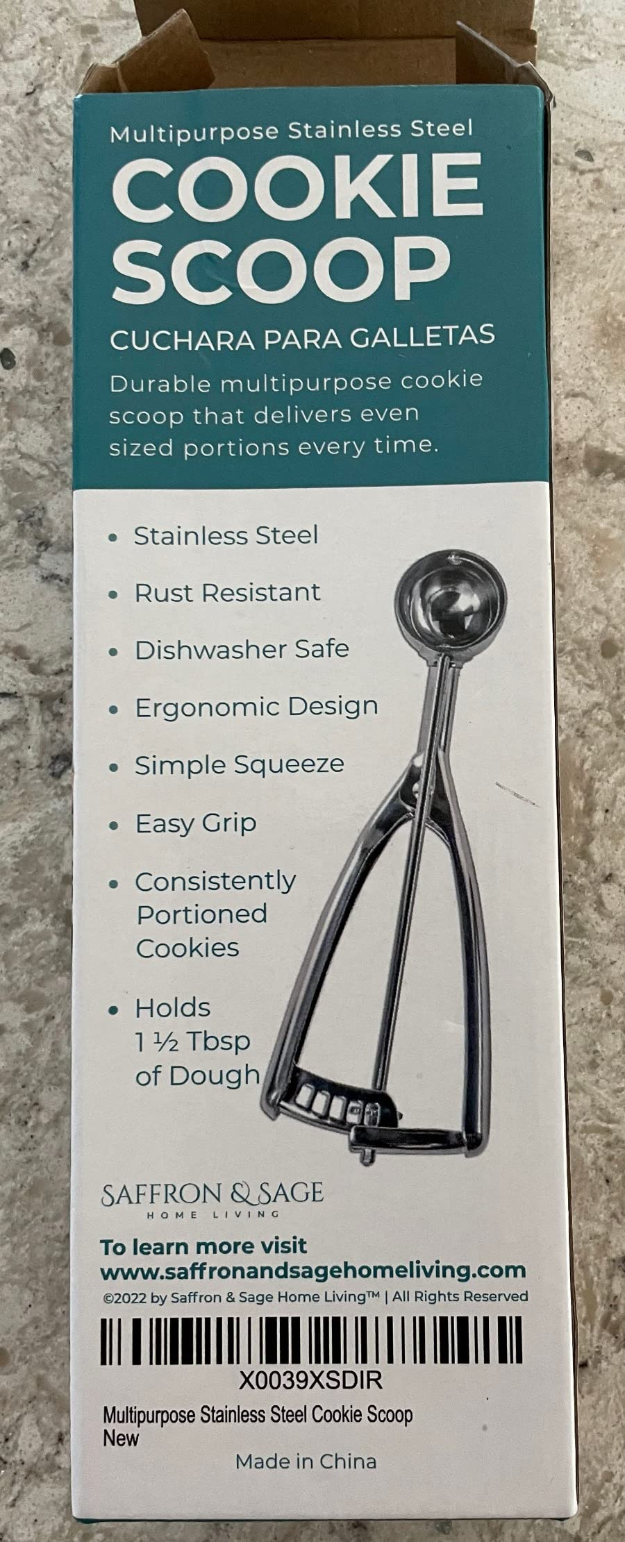 Saffron & Sage Cookie Scoop Set - Heavy Duty Stainless Steel 1, 2 & 3 Tbsp Cookie Scoops for Baking Set of 3 customer photo 1