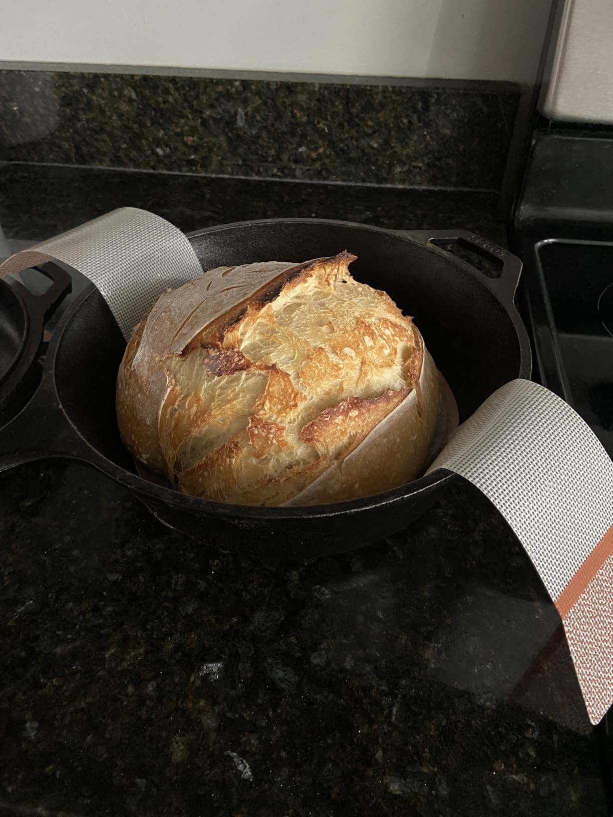 Silicone Bread Sling, Exclusive SureHold Handles, Silicone Sourdough Baking Sling, the Bread Mat for Bread Making Tools, Sourdough Bread Baking Supplies customer photo 1