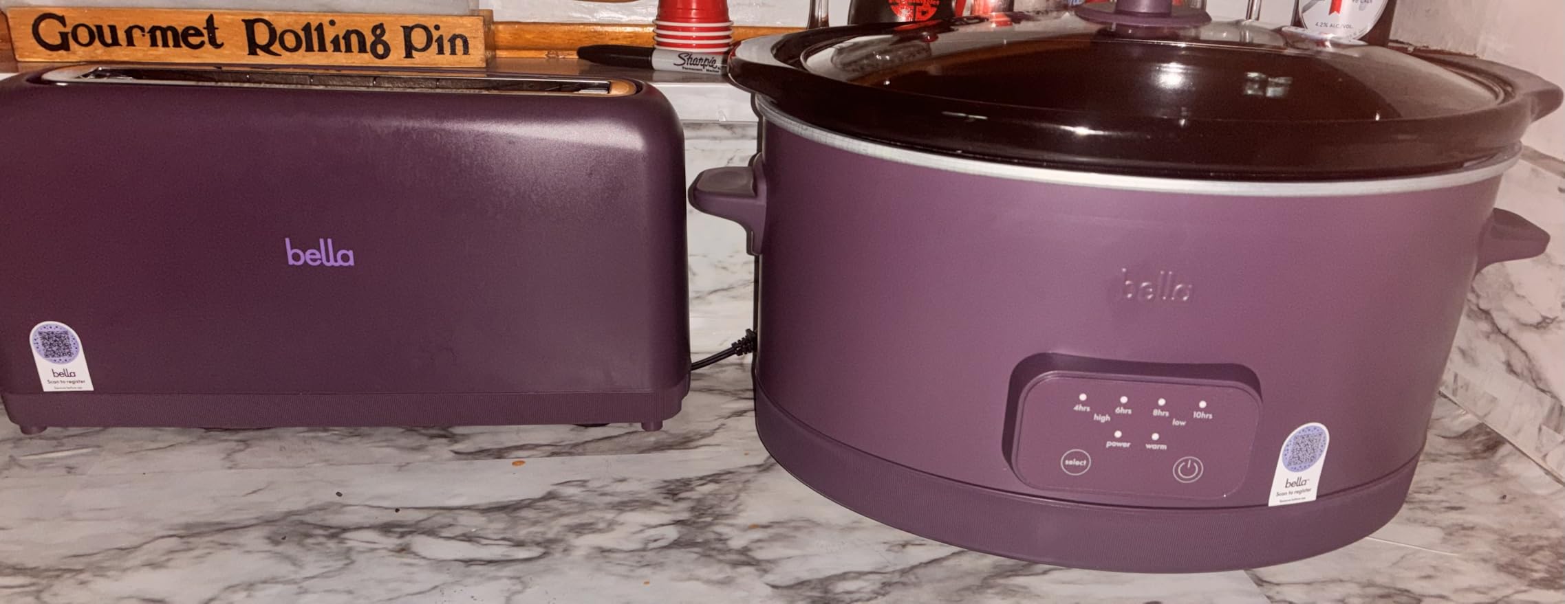 bella SAVOR 6qt Programmable Non-Toxic Ceramic Slow Cooker with EverGood Coating, 7 Settings, Adjustable Temperature & Cooking Times, Dishwasher Safe Stoneware Pot & Tempered Glass Lid, Tangle Free Cord Wrap, Oatmilk customer photo 1