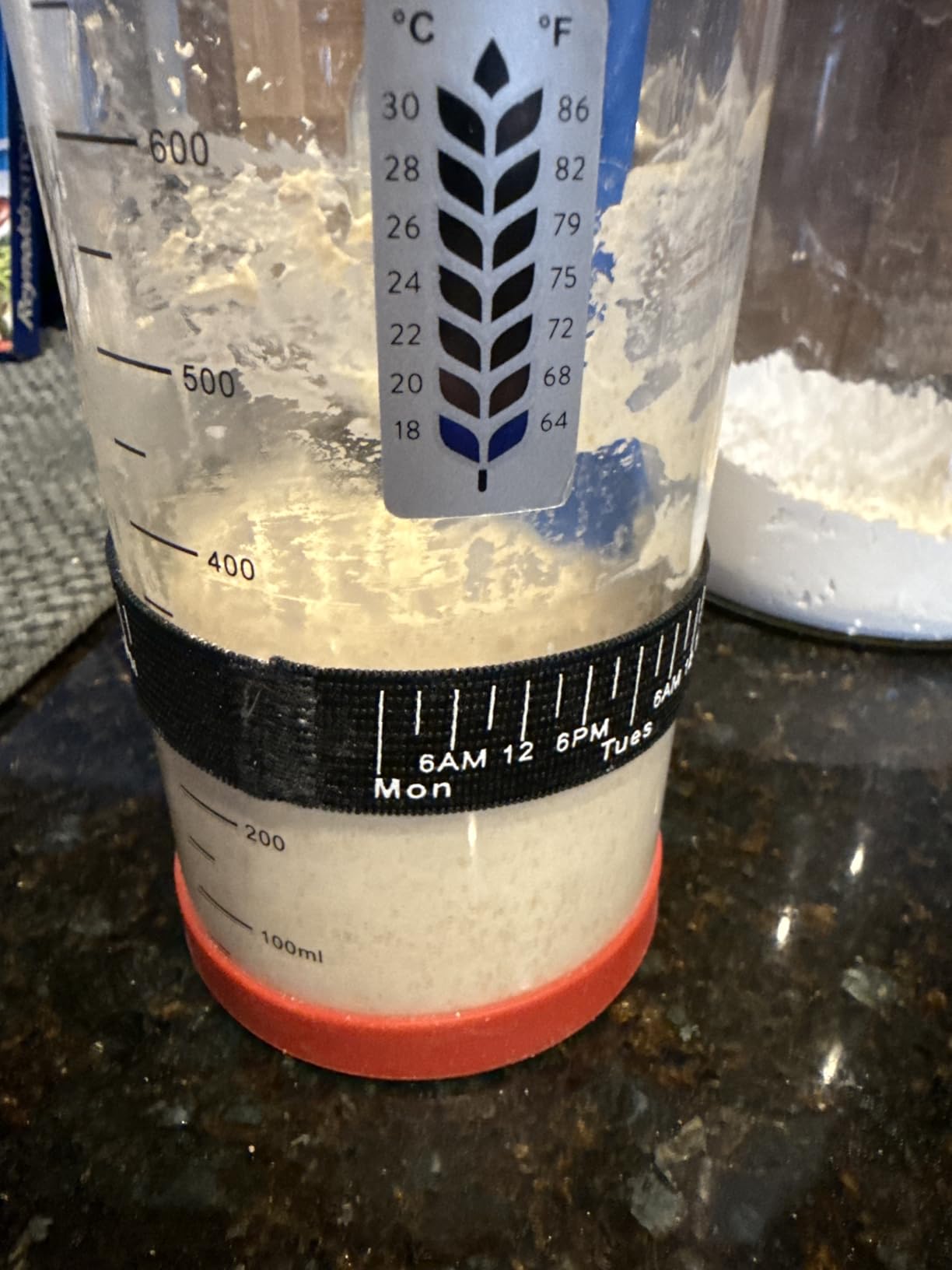 Sourdough Starter Jar Kit, 24 OZ Wide Mouth Sour Dough Starter Jars Glass, Sourdough Bread Baking Supplies, Sourdough Tools for Beginners and Pro, 1 Pack customer photo 2
