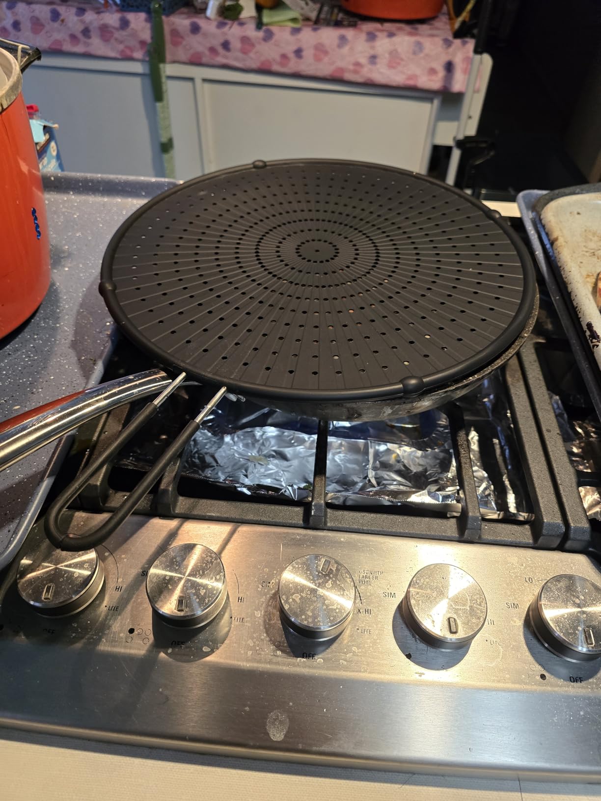 Splatter Screen for Frying Pan, Grease Splatter Guard, Heat-Resistant Splatter Guards for Frying, Silicone Splatter Guard for Everyday Cooking, Dishwasher Safe (16in x 12in x 0.5in) customer photo 1