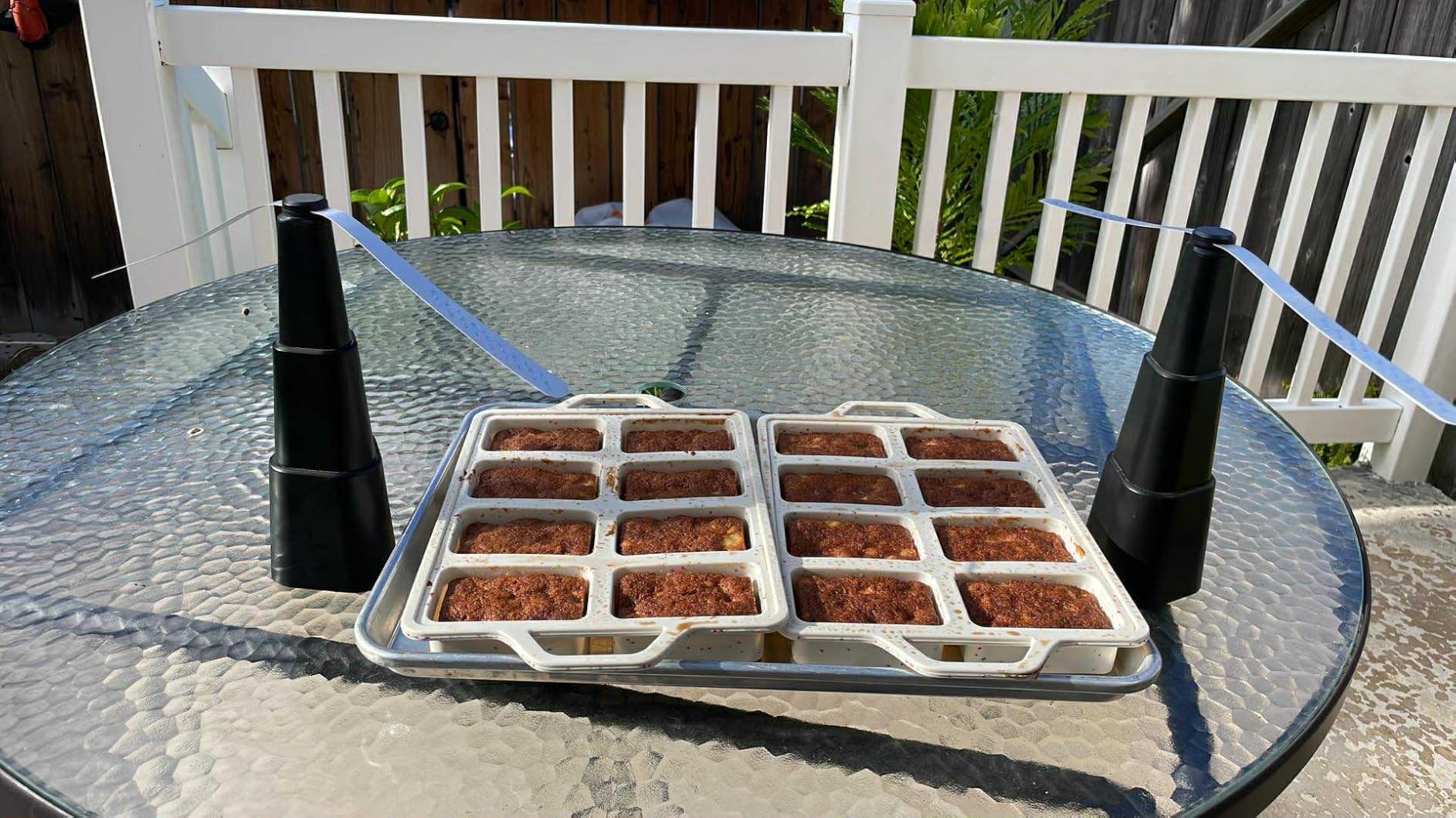 Vinino 2 Pack Mini Silicone Loaf Pans with Metal Reinforced Frame, 8-Cavity | Non-Stick Easy Release Heat Resistant Bakeware customer photo 2