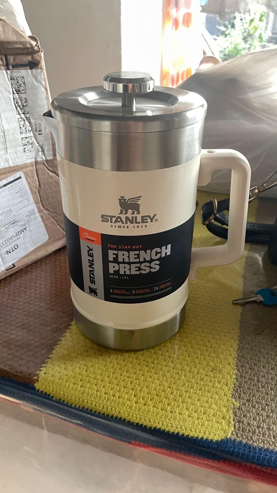 STANLEY Classic Stay-Hot French Press Coffee Maker 48 oz | 5 Minute Brew, 4 Hours Hot | Insulated Stainless Steel French Press | BPA-Free customer photo 1