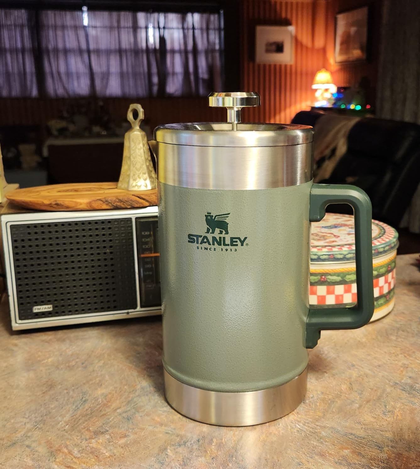 STANLEY Classic Stay-Hot French Press Coffee Maker 48 oz | 5 Minute Brew, 4 Hours Hot | Insulated Stainless Steel French Press | BPA-Free customer photo 2