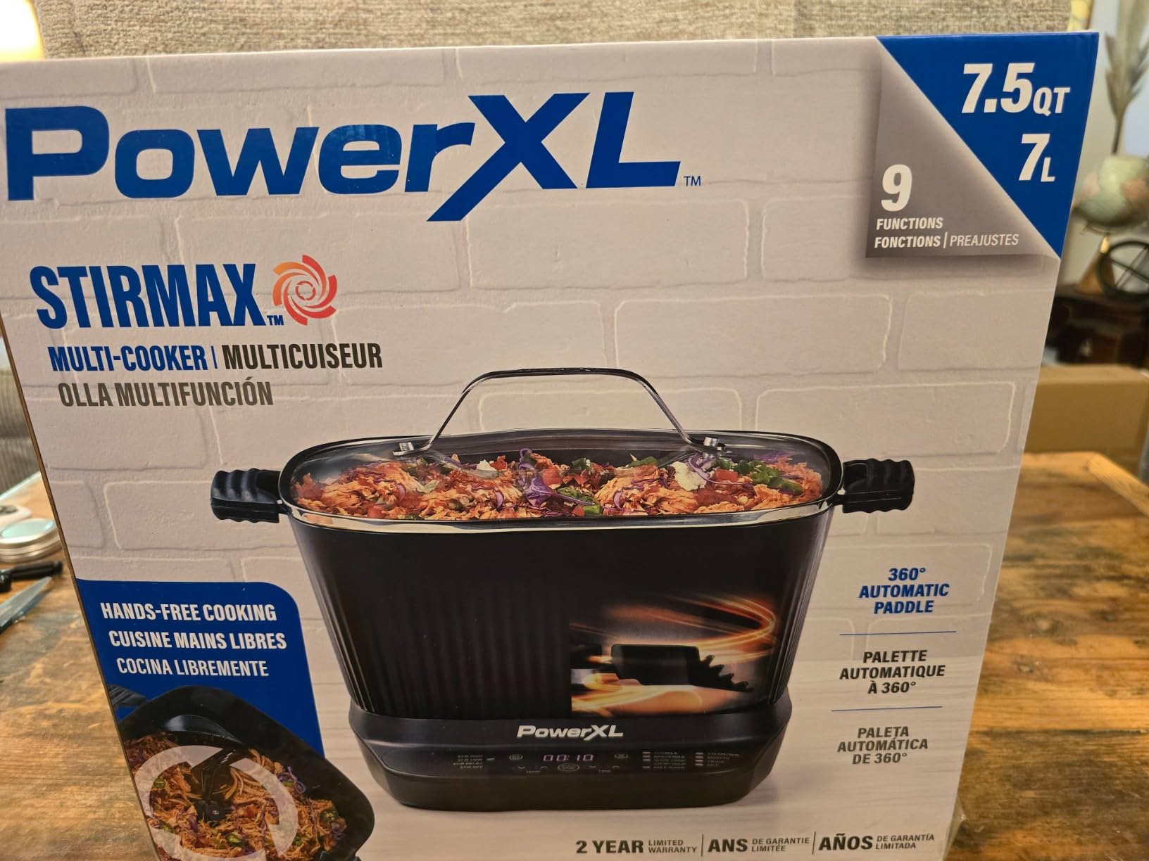 STIRMAX 7.5QT Digital Multi-Cooker with Auto Stir | 9-in-1 multicooker with automatic stirring, sauté, sear and dishwasher-safe ceramic pot customer photo 1