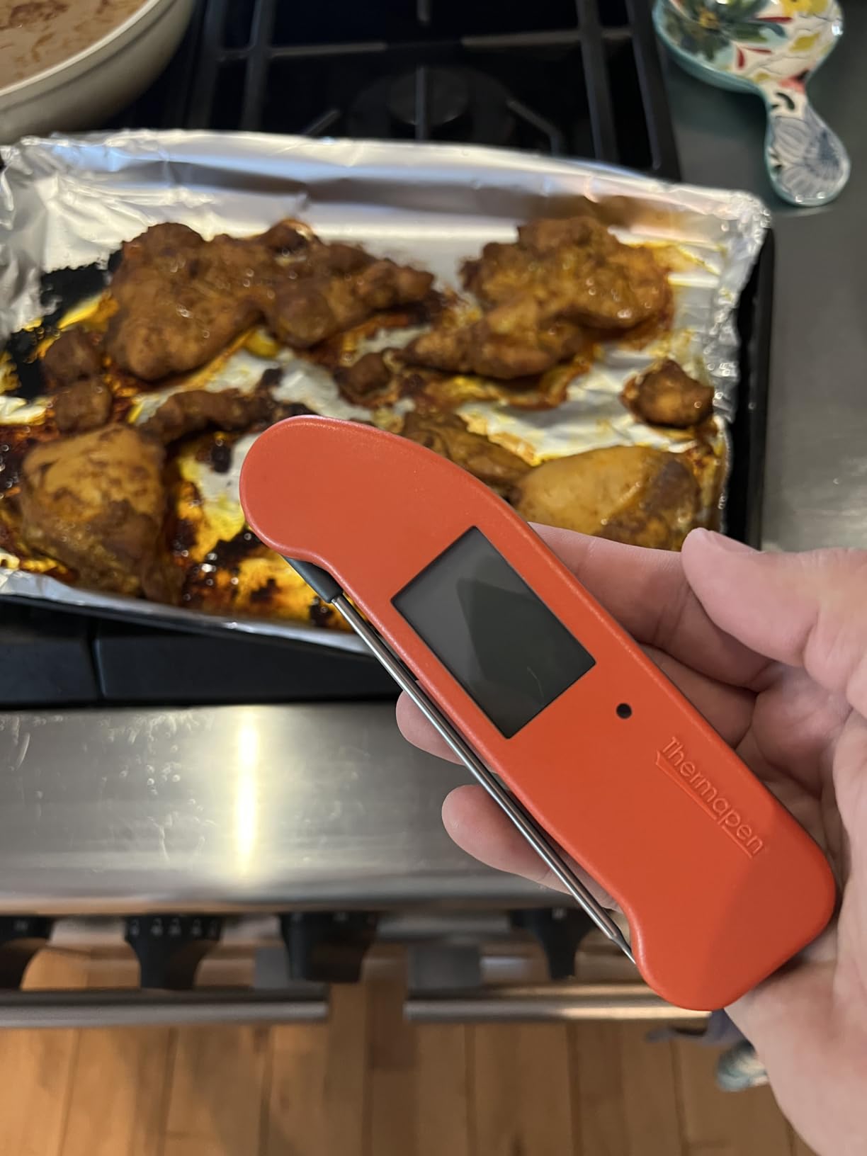 ThermoWorks Thermapen ONE, No. 1 Recommended Instant-Read Thermometer - Cayenne Pepper Red customer photo 1