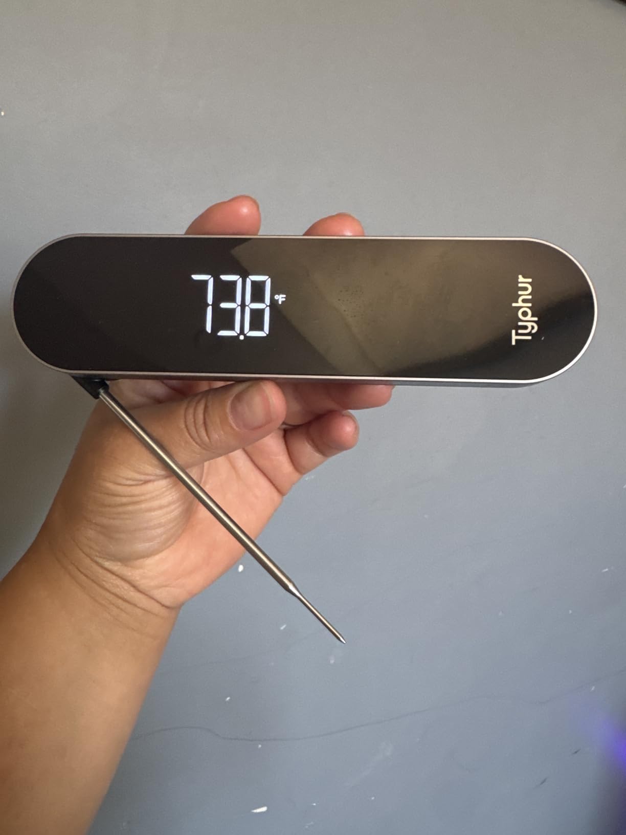 Typhur InstaProbe Core 0.5 Sec Instant Read Meat Thermometer Digital | Readable Display in Sunlight | NIST Certified 0.5F Accuracy | IP67 Waterproof | Grill, BBQ, Cooking, Smoker, Brewing customer photo 2