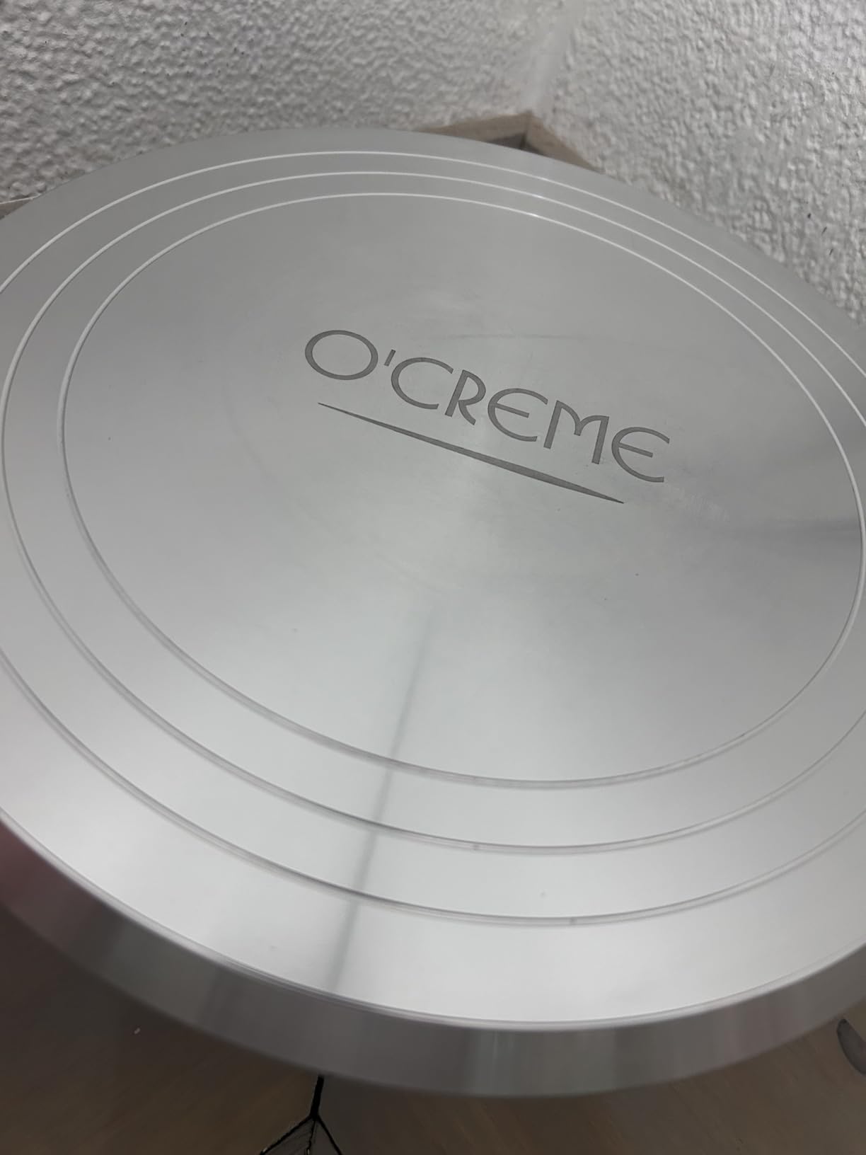O'Creme Cake Turntable Stand, 12 inch - Heavy-Duty Aluminum Alloy Rotating Turn Table Display Lazy Susan for Decorating Cakes & Cupcakes with Non-Slip Base- Ideal for Weddings, Birthdays customer photo 2