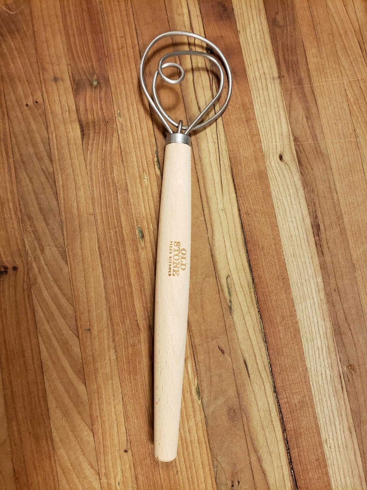 Old Stone Danish Dough Whisk for Bread Baking, Sourdough, and Pizza Dough, Dutch Whisk, Made in Poland, 11.5-Inch customer photo 2