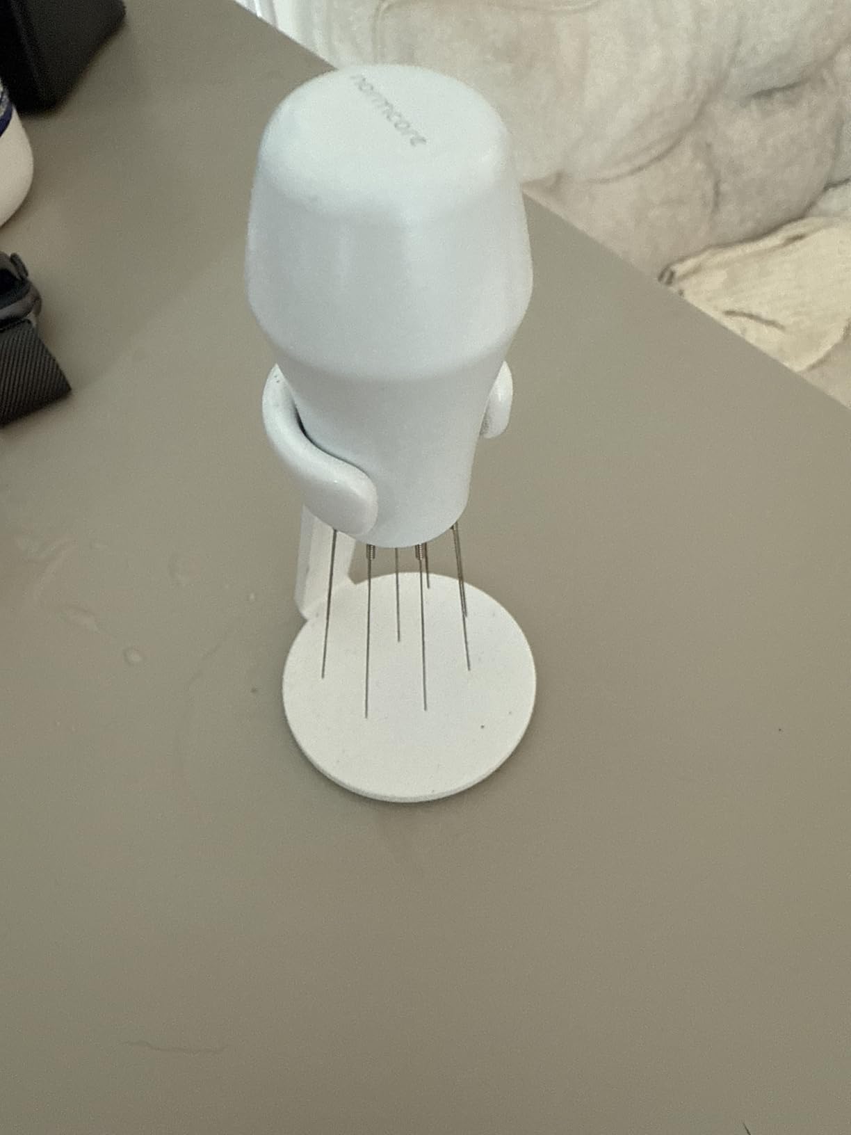 Normcore WDT Distribution Tool with Stand V3, Weiss Distribution Technique, 9 Prong Needle Espresso Stirrer, American Walnut Wood Handle customer photo 2