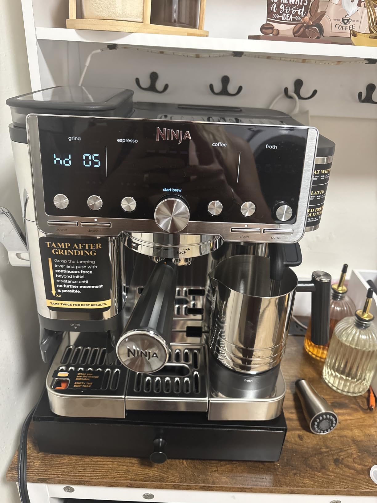 Ninja Luxe Café Pro Series, Espresso, Cold Brew, Hot Water, ES701, Drip Coffee, Integrated Tamper, Built-in Grinder, Hands-Free Frother for Cappuccinos, Lattes, Americanos, Dairy or Non-Dairy customer photo 1