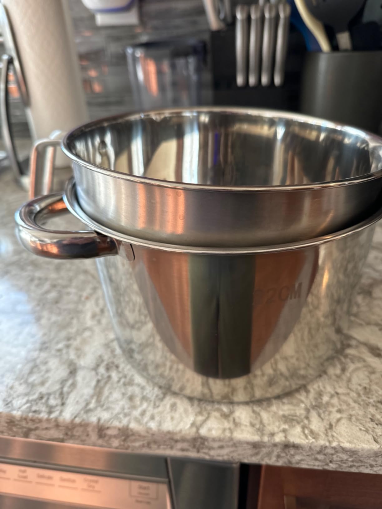 Marsheepy 3.1QT Double Boiler Melting Pot with 4.5QT Stainless Steel Pot | 304 food-grade steel, rust-proof. Melt chocolate, butter, candy, wax, soap. Stovetop safe, Dishwasher safe customer photo 1