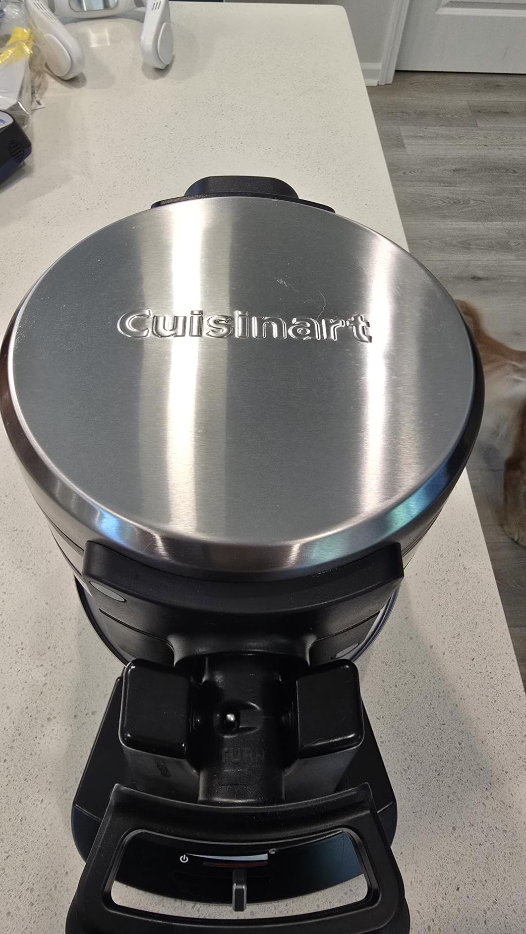 Cuisinart Double Flip Belgian Waffle Maker, WAF-F40NAS, Stainless Steel, Grey and Black customer photo 1