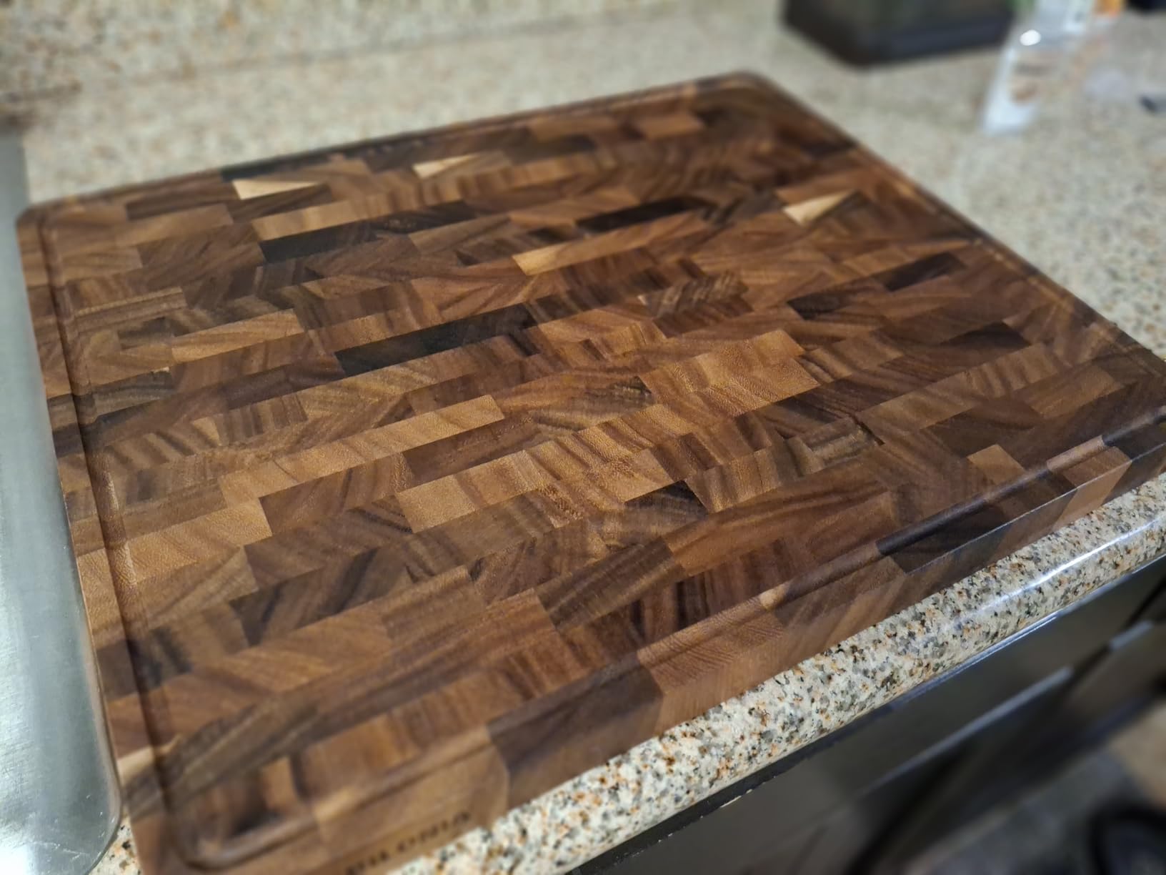 Walnut Wood Cutting Board for Kitchen, End Grain Chopping Boards | 17