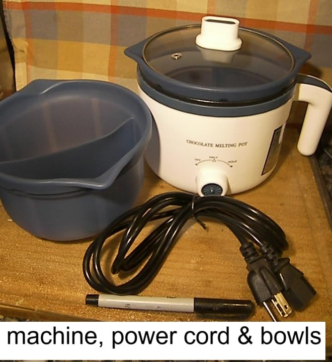 Electric Chocolate Melting Pot with Accessories & 2 BPA-Free Insert Pots | Fast Melt & Heat Hold, Full Accessories, Easy Cleanup, Ideal for Chocolate & Candy Melts, Family Parties, Movie & Game Nights customer photo 1