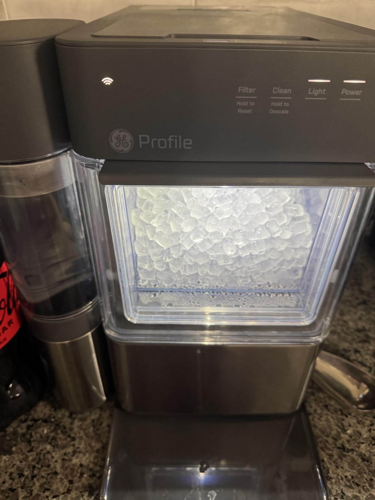 GE Profile Opal MINI PRO Nugget Ice Maker w/Side Tank, Portable Countertop Pebble Ice Machine, 36 lbs/Day, Top Fill, 6 Pack Descaler & Scoop, Stainless Steel customer photo 1