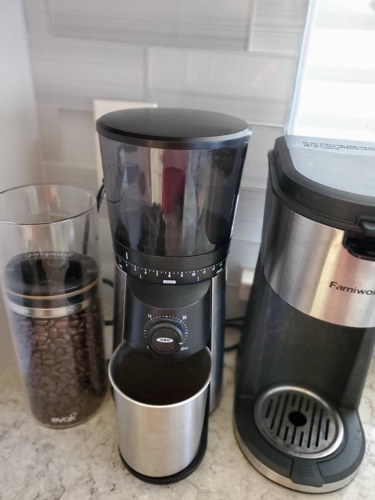 Prepara Evak Compact Glass Storage Canister, Medium, 6' x 3.75', 24oz customer photo 2
