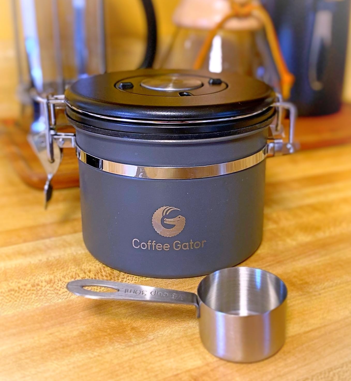 Coffee Gator Coffee Canister, 16oz Airtight Containers & Travel Jar customer photo 1