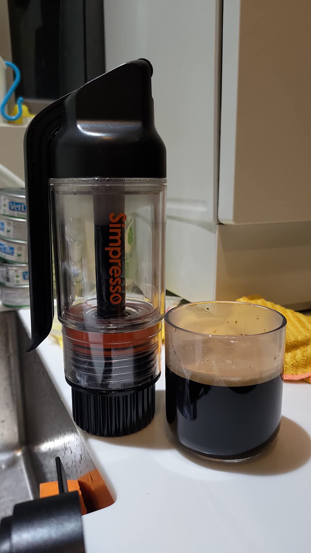 Simpresso Portable Espresso Maker | Compact Travel Coffee Maker Compatible with Nespresso Pods & Espresso Ground Coffee | Manually Operated | Premium Travel Package with All Accessories Included customer photo 2