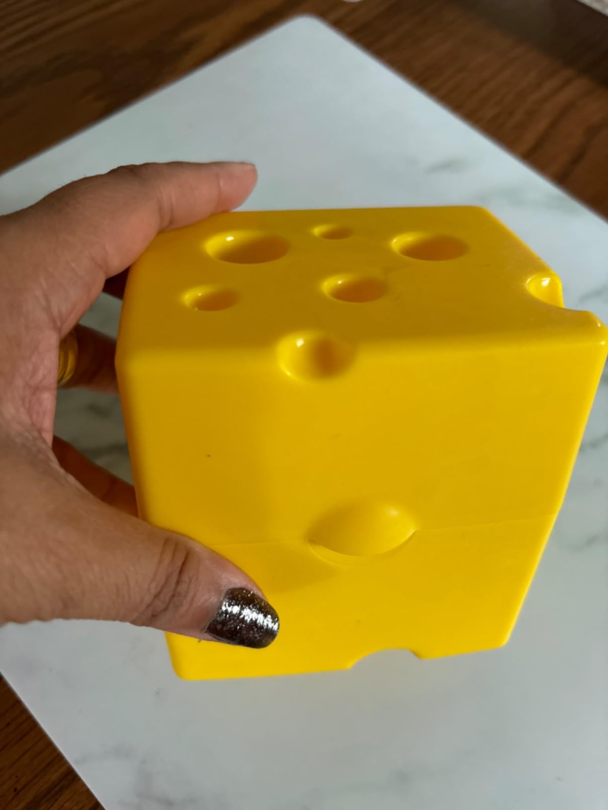 Cow Cheese Slice Holder Storage Container For Refrigerator Sliced Shredded Keeper Containers For Fridge (yellow) customer photo 1